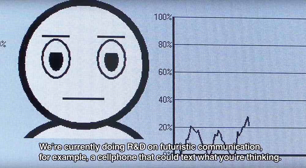 The computer screen of the realtime EEG brain scanner