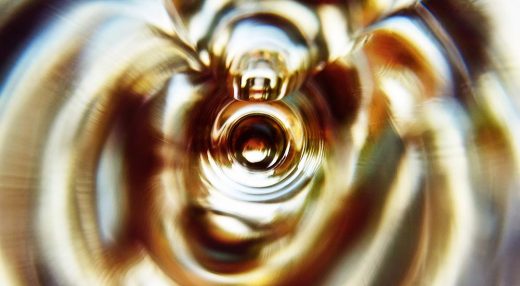 Abstract photograph of waves figuratively representing a quantum realm