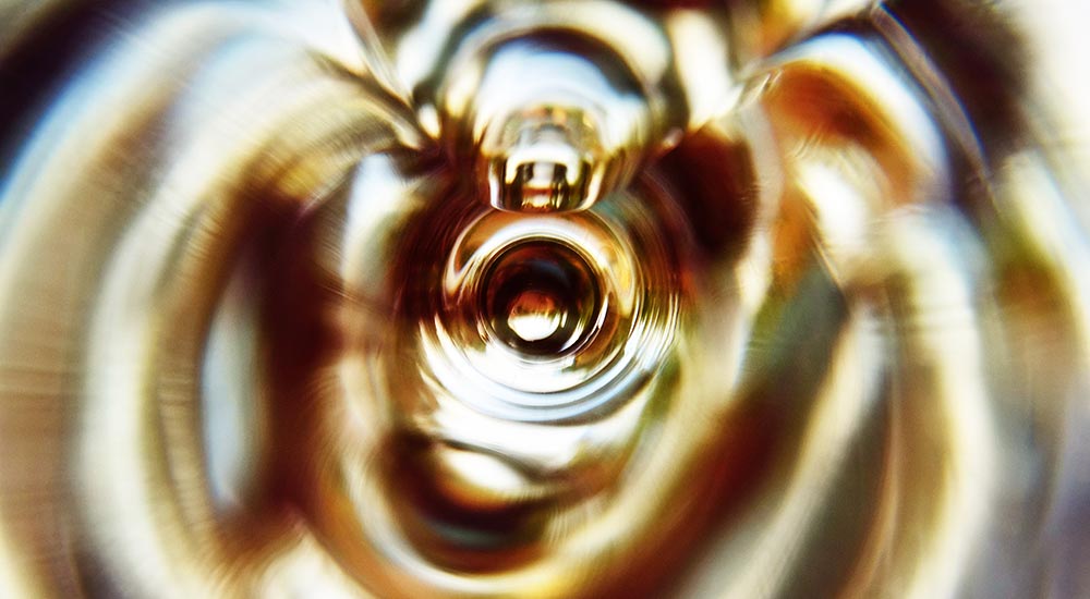 Abstract photograph of waves figuratively representing a quantum realm