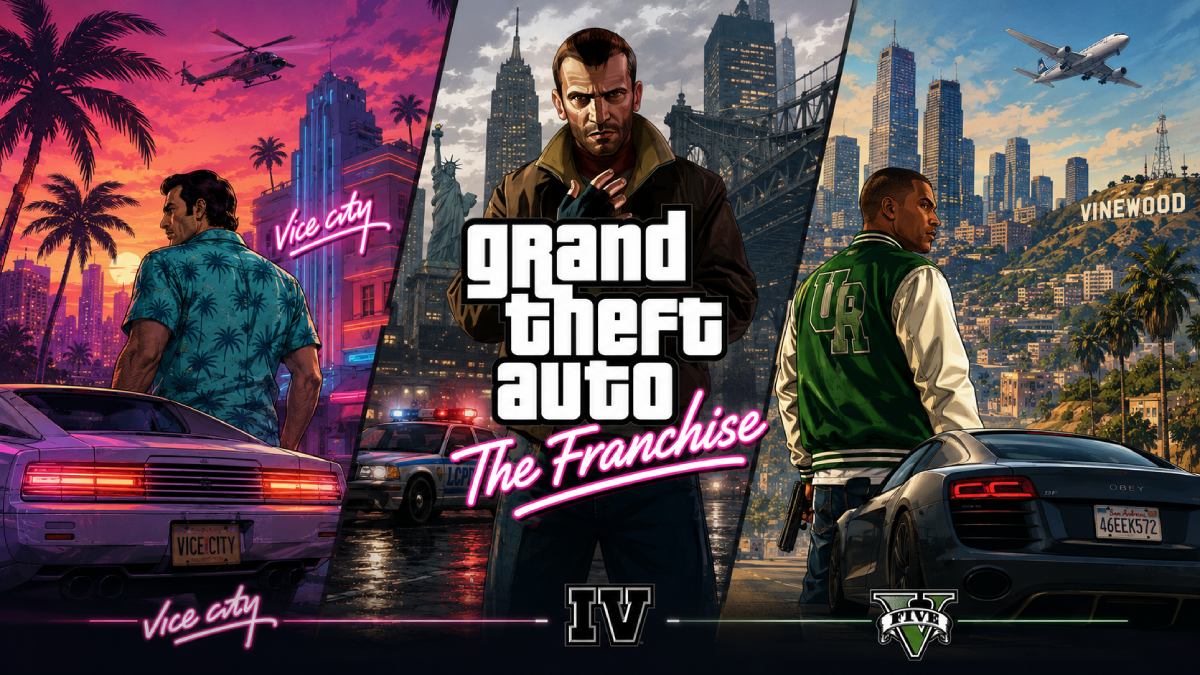 All GTA games in a single pic.
