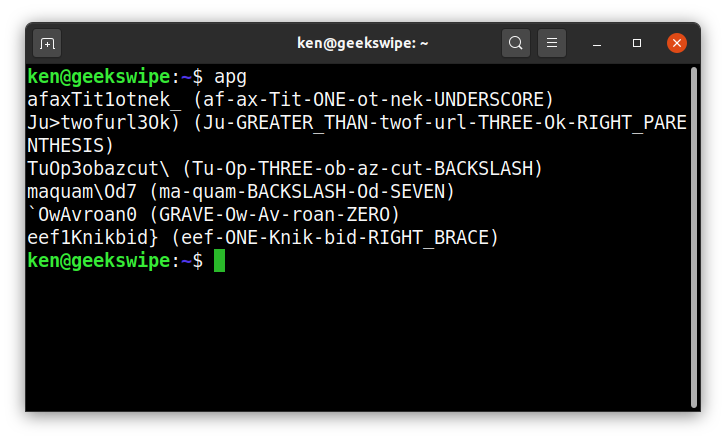 good password generator os x windows linux