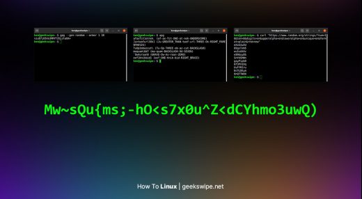 Random password generation for Linux.