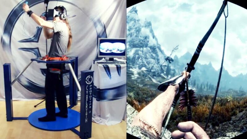 Omnidirectional Treadmill, Oculus Rift and Haptic Controllers – A Real Immersive Gaming