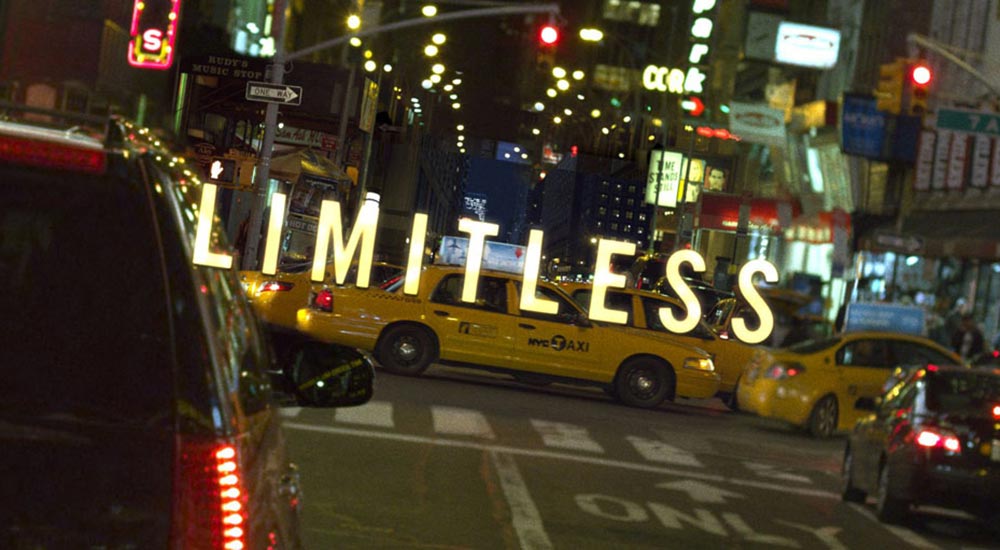 The intro title from Limitless movie